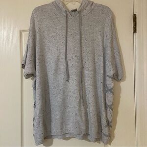 CAbi Light Gray Hooded Sweater